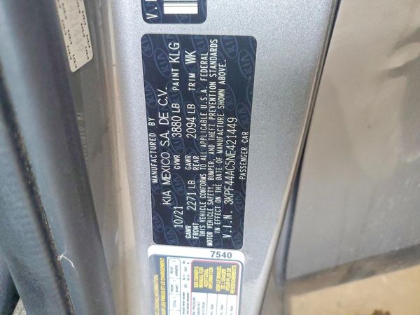 2022 KIA FORTE