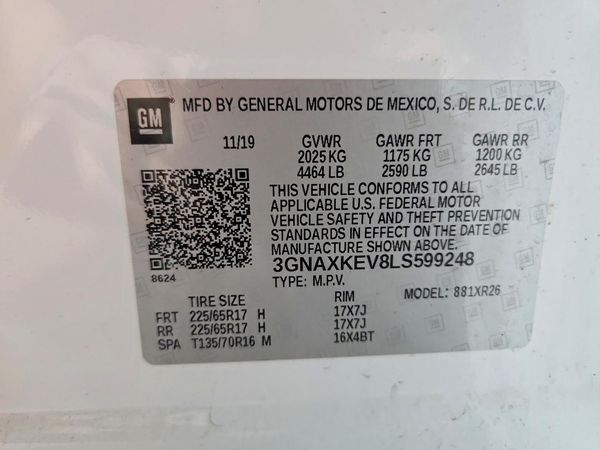 2020 CHEVROLET EQUINOX LT (1LT)