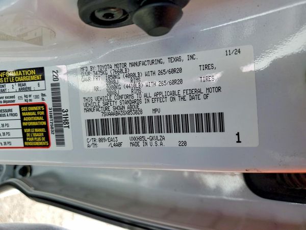 2025 TOYOTA SEQUOIA