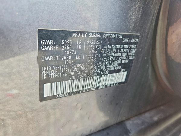 2022 SUBARU OUTBACK