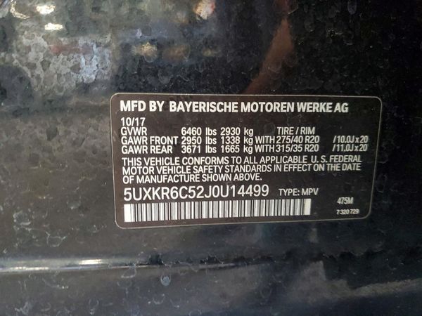 2018 BMW X5