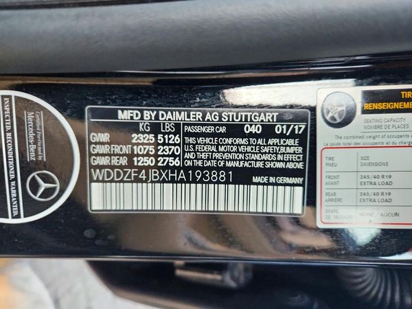 2017 MERCEDES-BENZ E E300