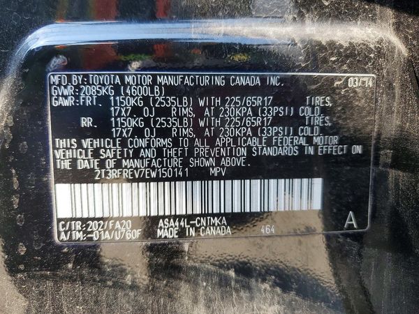2014 TOYOTA RAV4 Sports