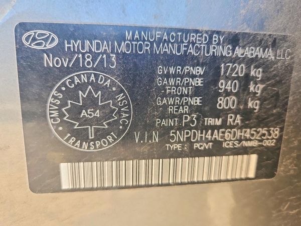 2013 HYUNDAI ELANTRA