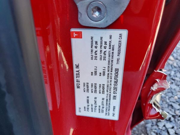 2018 TESLA MODEL 3