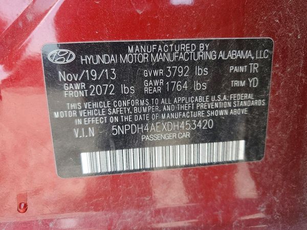 2013 HYUNDAI ELANTRA