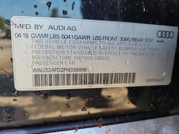 2015 AUDI A8 L