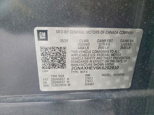 2019 CHEVROLET EQUINOX LS — VINS