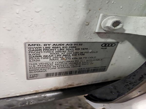 2022 AUDI Q7 quattro Premium Plus