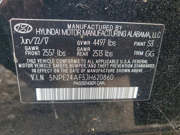 2018 HYUNDAI SONATA