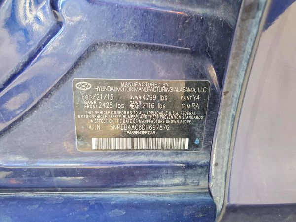 2013 HYUNDAI SONATA