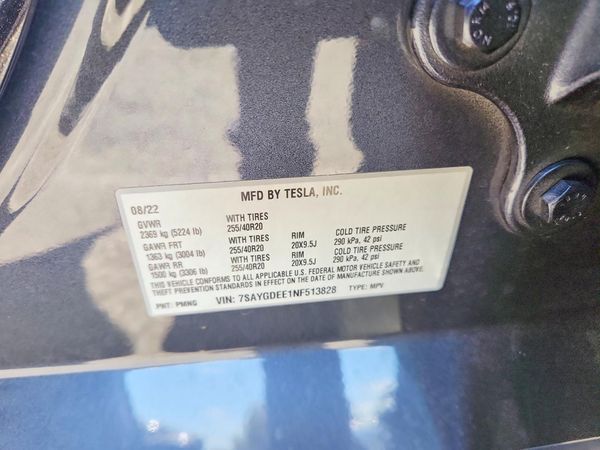2022 TESLA MODEL Y