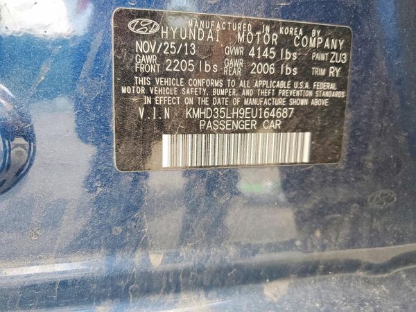 2014 HYUNDAI ELANTRA STD, Style, Tech