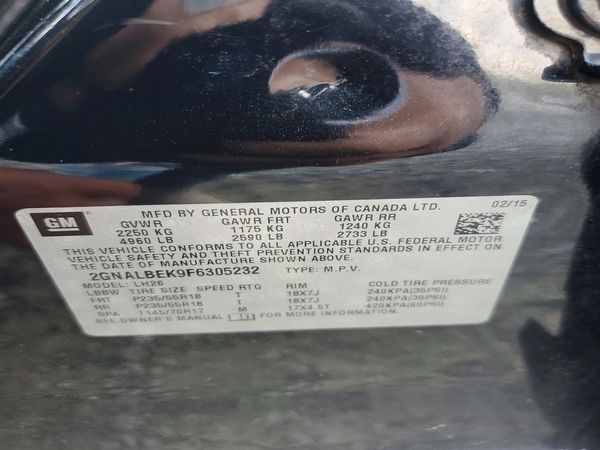 2015 CHEVROLET EQUINOX 1LT
