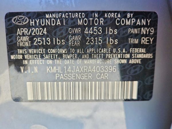 2024 HYUNDAI SONATA SEL w/ Convenience Pkg