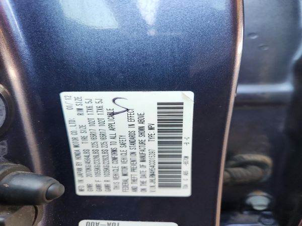 2012 HONDA CRV EX