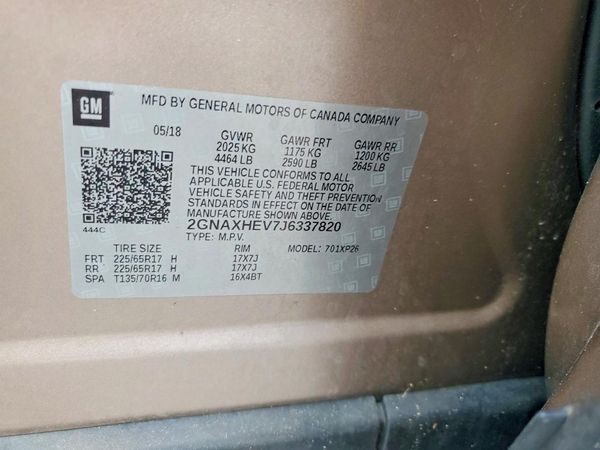 2018 CHEVROLET EQUINOX