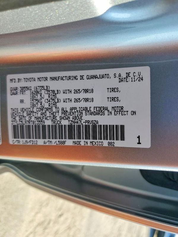 2024 TOYOTA TACOMA — VINS