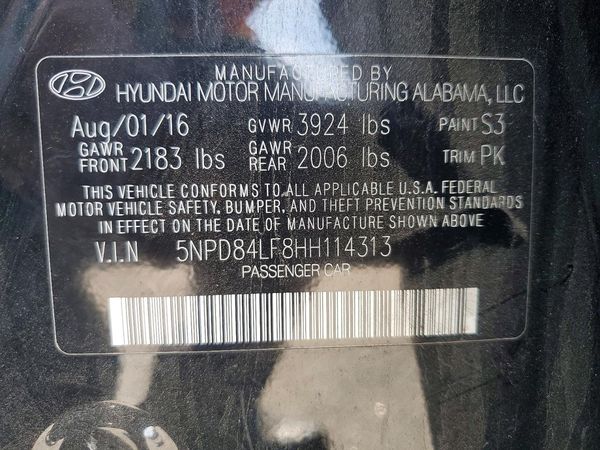2017 HYUNDAI ELANTRA