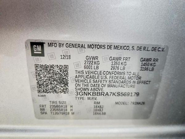 2019 CHEVROLET BLAZER 1LT
