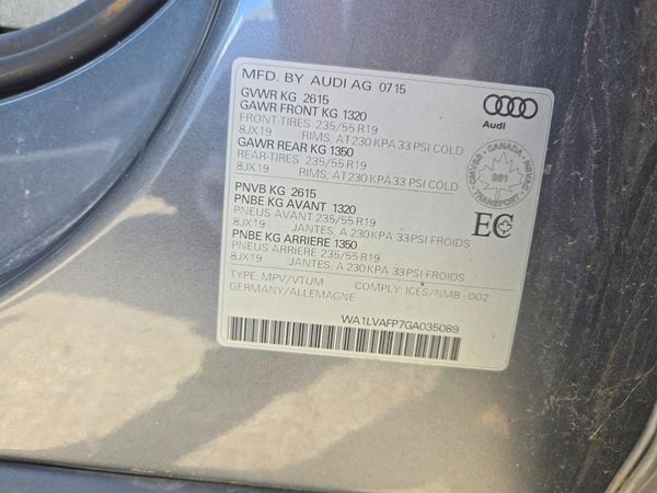 2016 AUDI Q5 quattro Premium Plus