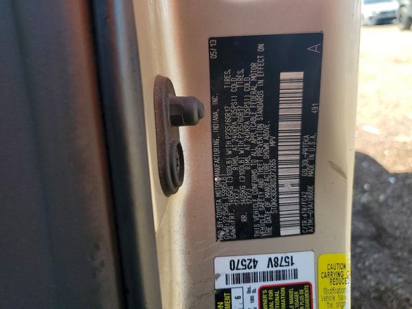 2013 TOYOTA SIENNA