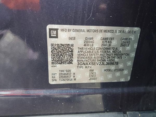 2018 CHEVROLET EQUINOX LT (1LT)