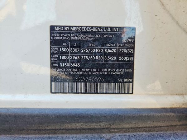 2012 MERCEDES-BENZ GL GL350 BLUETEC 4-MATIC — VINS