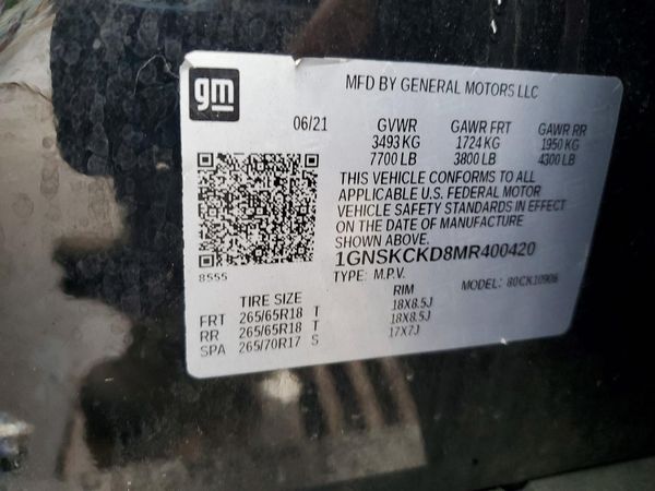2021 CHEVROLET SUBURBAN LT