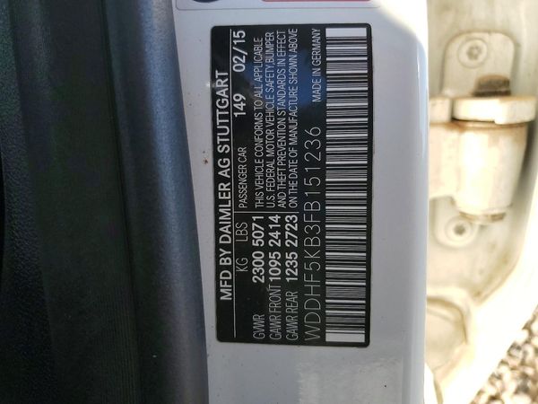 2015 MERCEDES-BENZ E E350