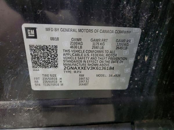 2019 CHEVROLET EQUINOX Premier (1LZ)