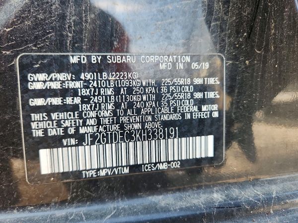 2019 SUBARU CROSSTREK