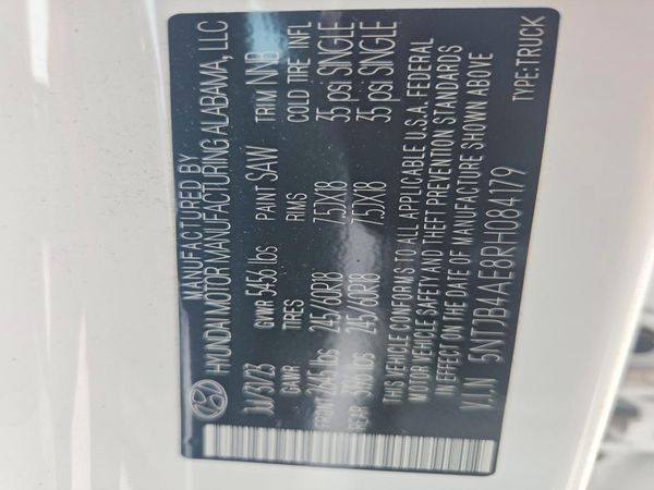 2022 HYUNDAI SANTA CRUZ SEL Base