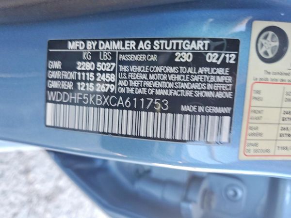 2012 MERCEDES-BENZ E