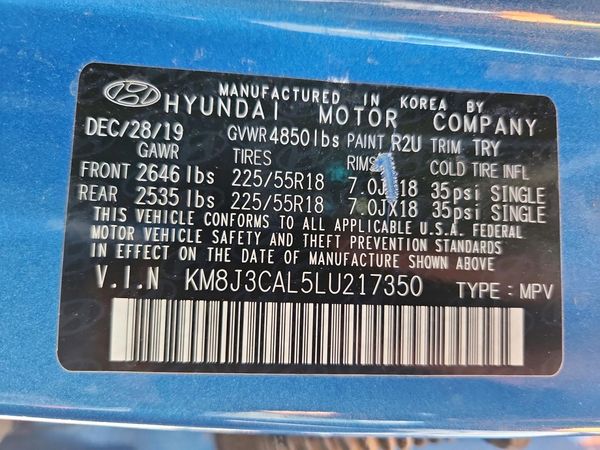 2020 HYUNDAI TUCSON