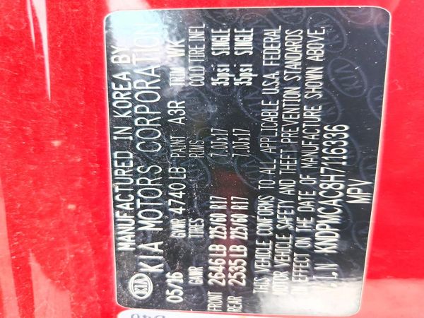 2017 KIA SPORTAGE LX