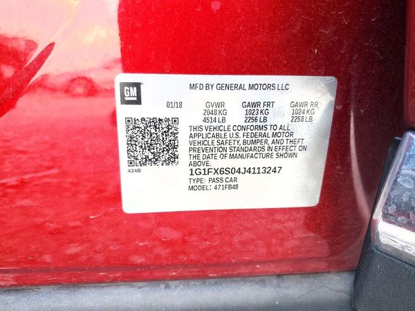 2018 CHEVROLET BOLT EV Premier