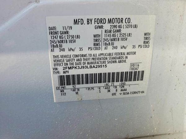 2020 FORD EDGE SEL