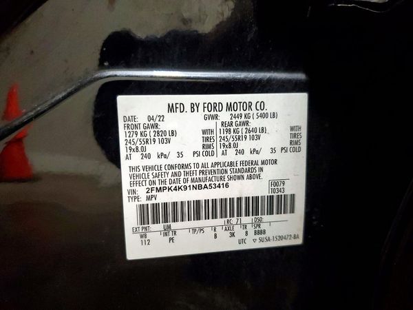 2022 FORD EDGE Titanium
