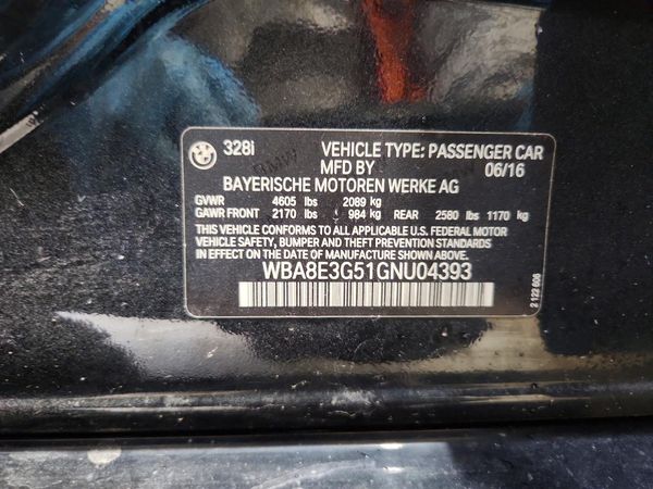 2016 BMW 328 xDrive SA