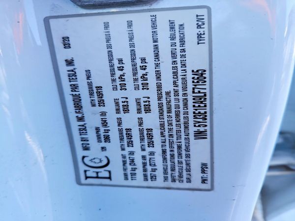 2020 TESLA MODEL 3