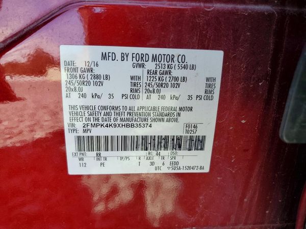 2017 FORD EDGE