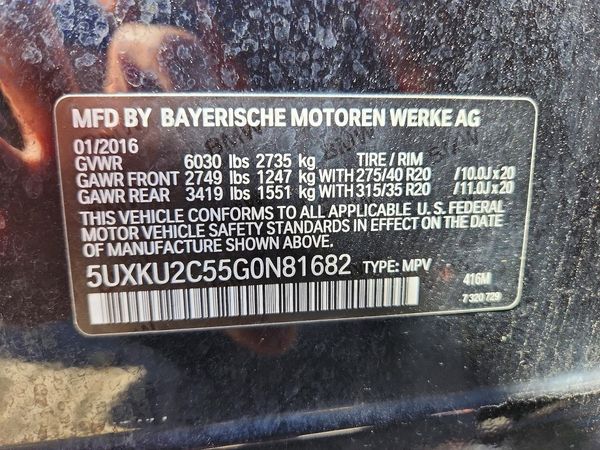 2016 BMW X6 xDrive35i