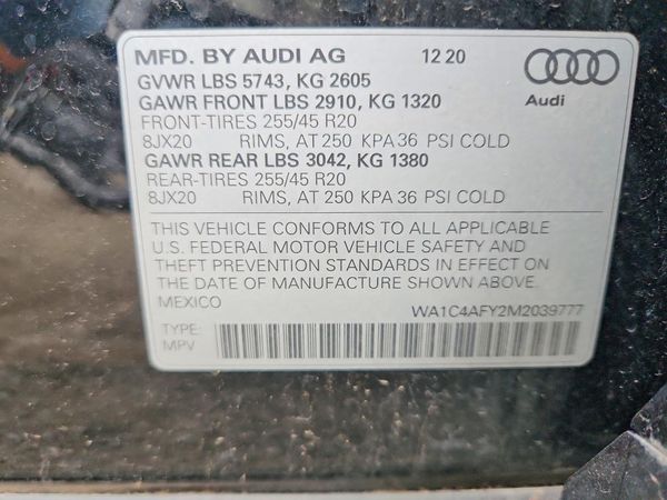 2021 AUDI SQ5 PRESTI quattro Prestige