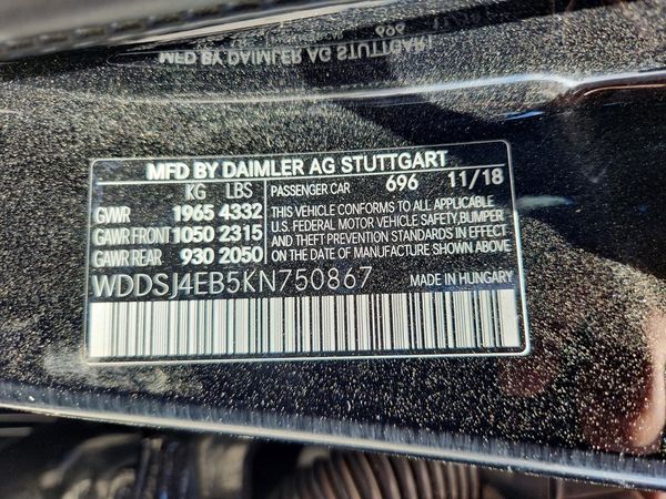 2019 MERCEDES-BENZ CLA CLA250