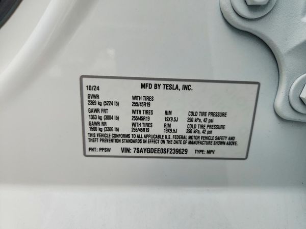 2025 TESLA MODEL Y