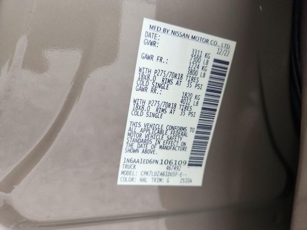 2023 NISSAN TITAN
