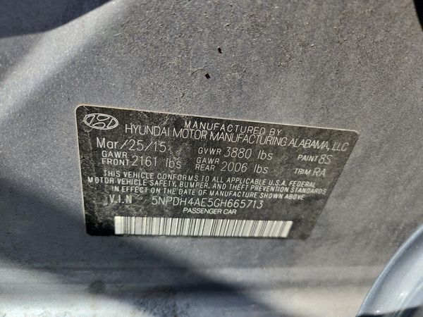2016 HYUNDAI ELANTRA