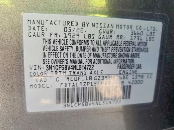 2022 NISSAN KICKS S