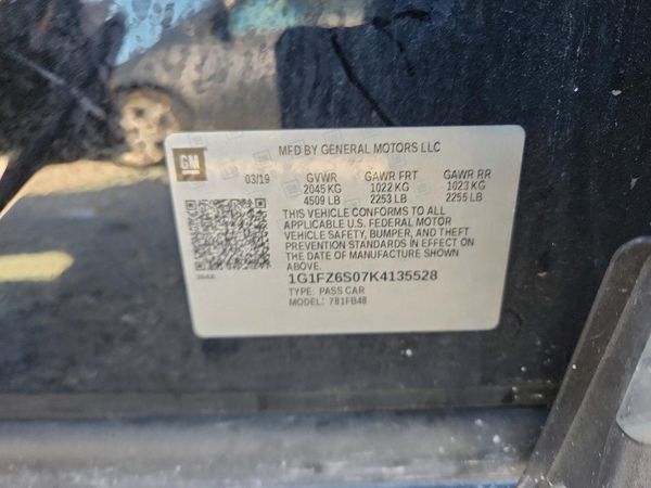 2019 CHEVROLET BOLT EV Premier